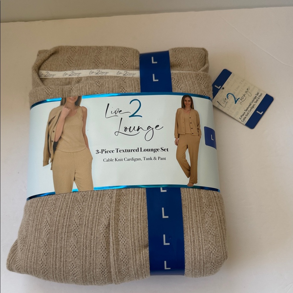 New Love 2 Lounge 3 Piece Textured Lounge Set